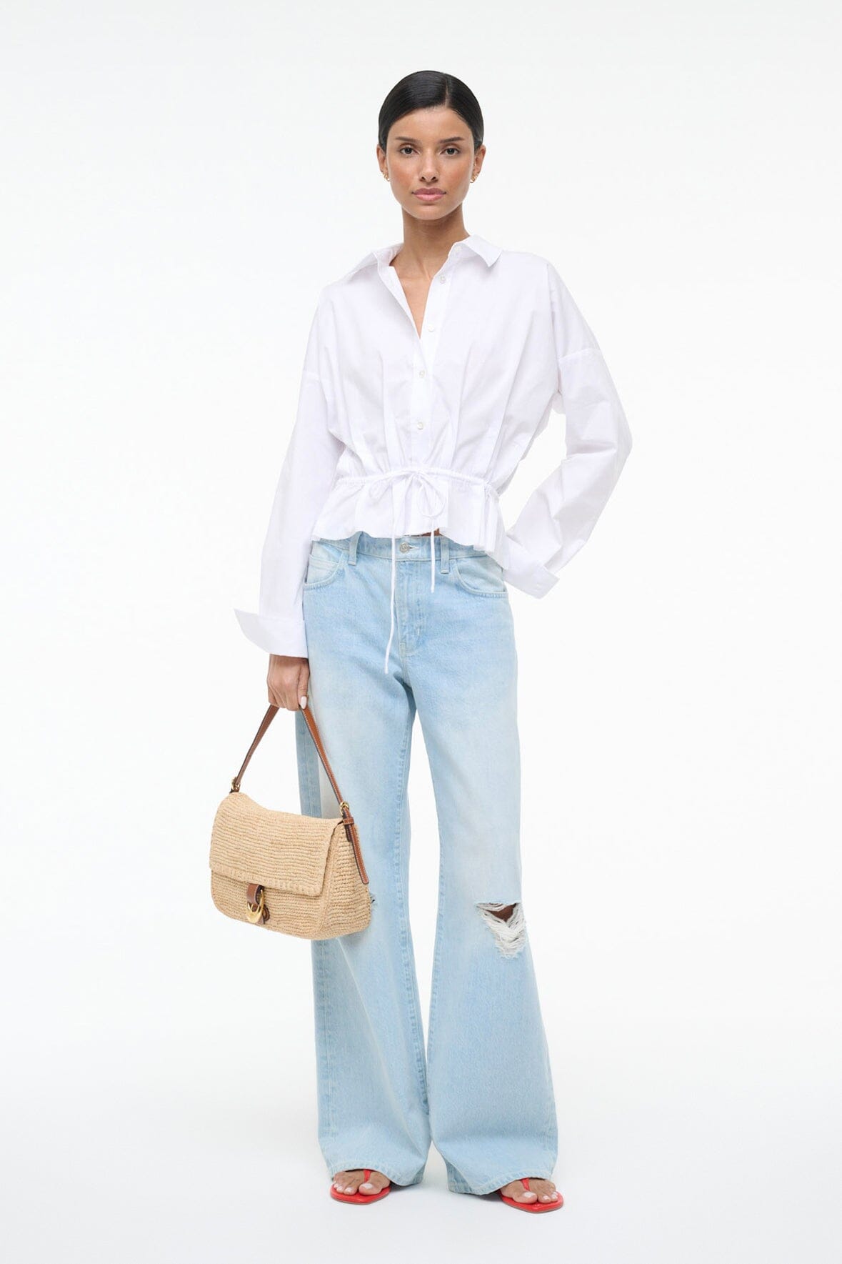 Primrose Shirt White | STAUD Quality