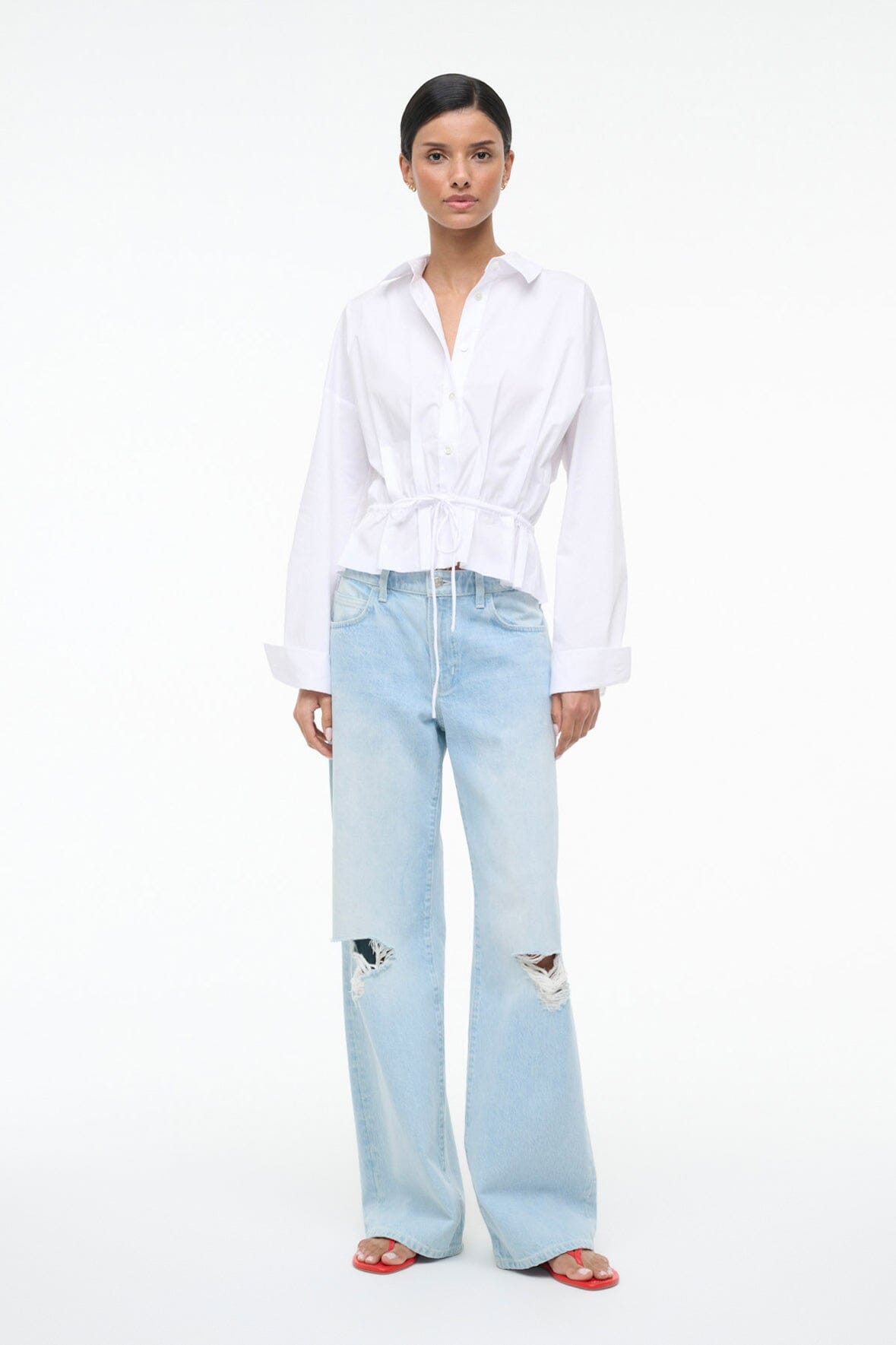 Primrose Shirt White | STAUD Quality