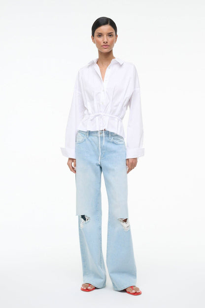 Primrose Shirt White | STAUD Quality