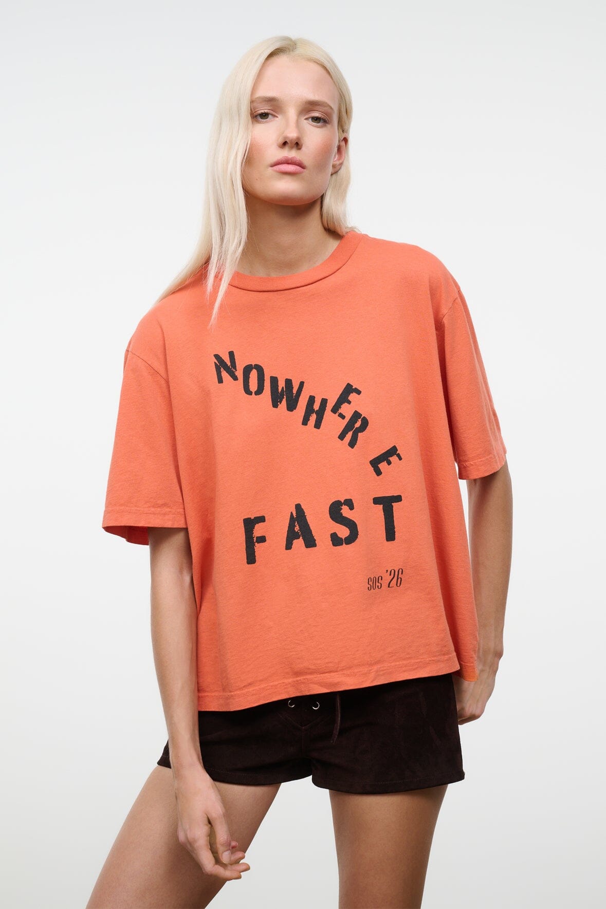 Liam Relaxed Tee Nowhere Fast | STAUD Hot Sale
