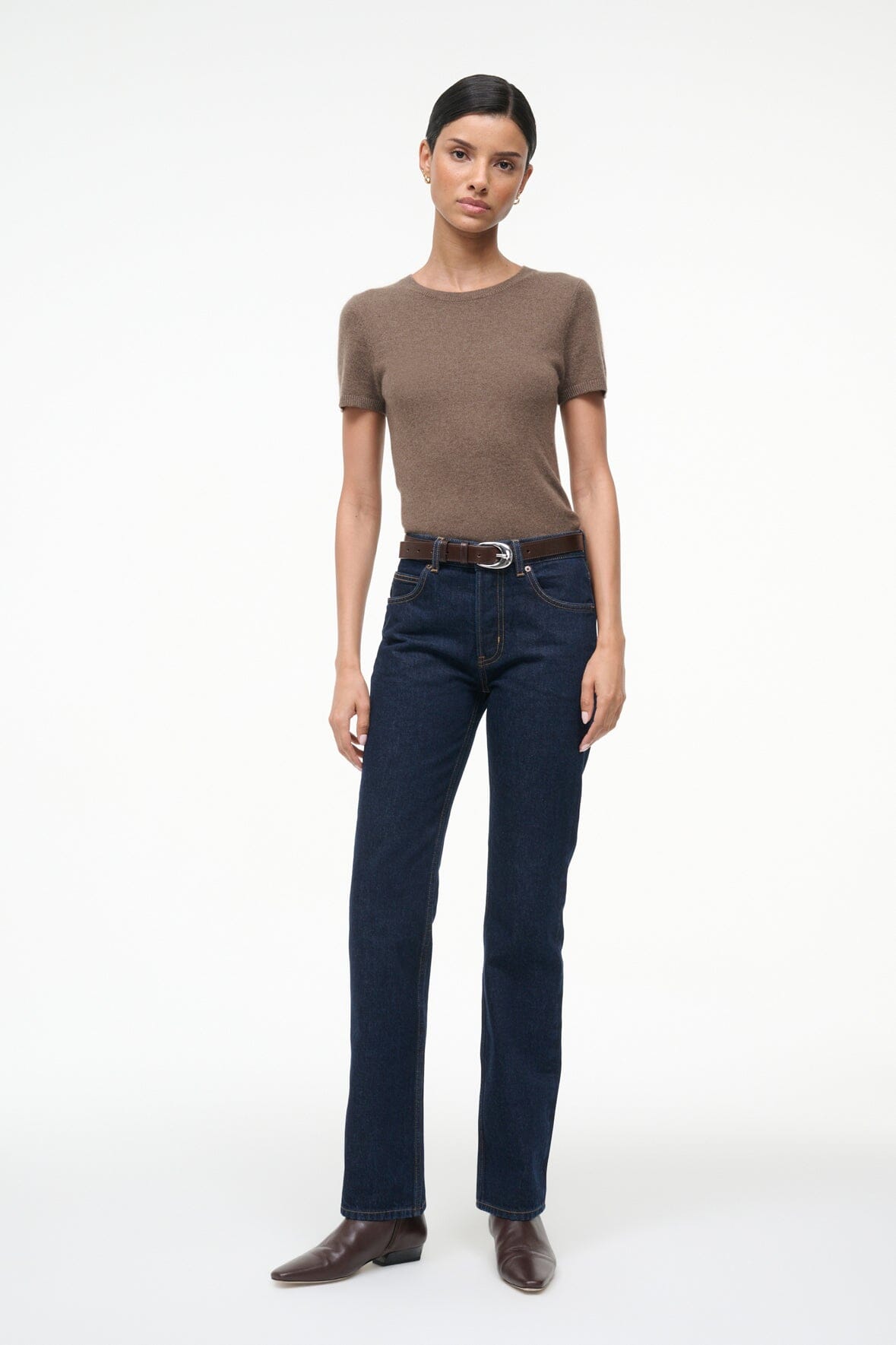 Easy Cashmere Tee Truffle | STAUD Smart Buy