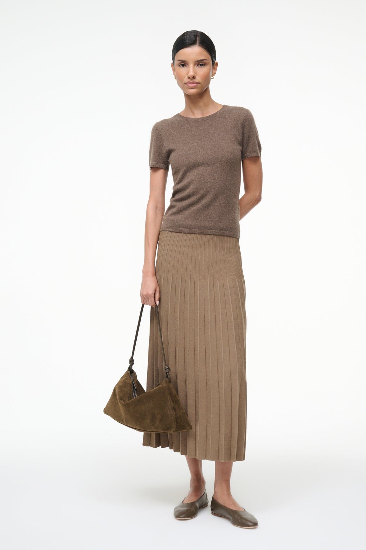 Easy Cashmere Tee Truffle | STAUD Smart Buy