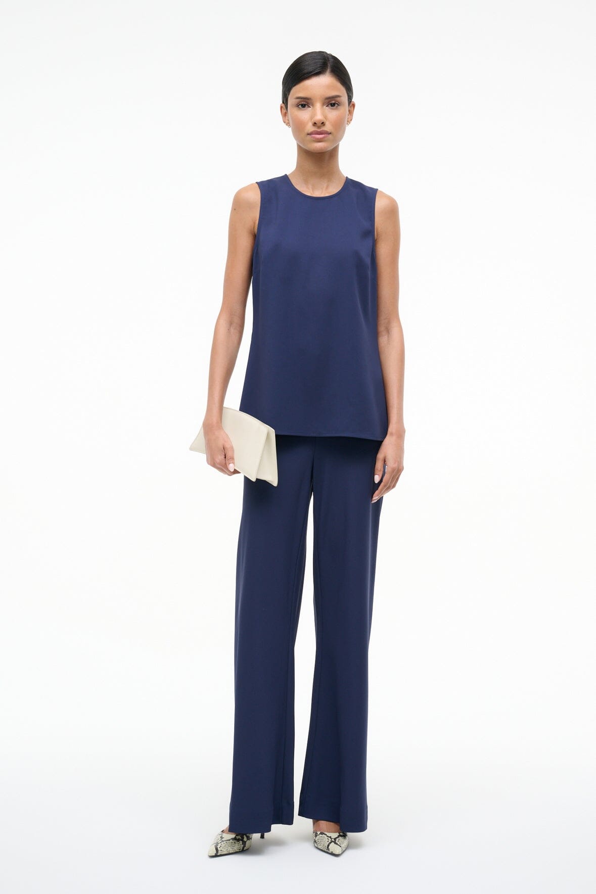 Bronte Top Navy | STAUD Great Value
