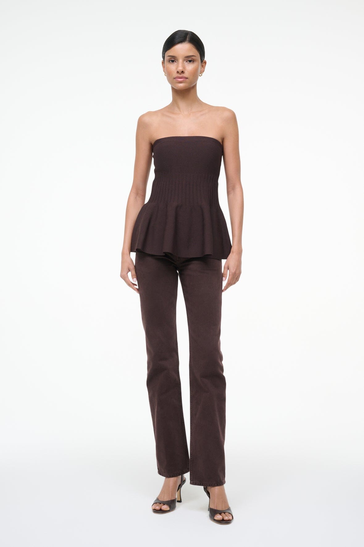 Evie Top Earth | STAUD Sale