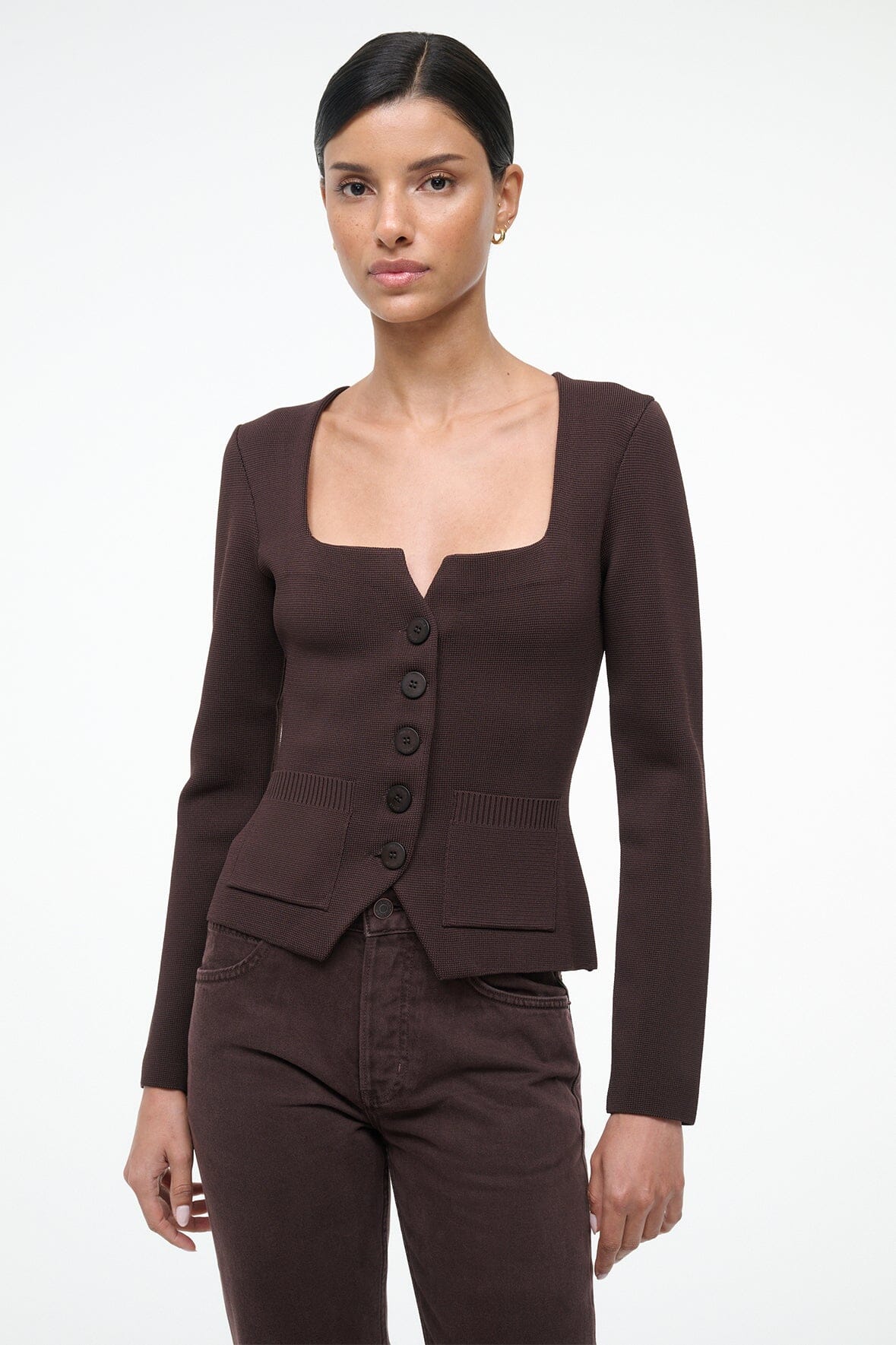 Rachela Top Earth | STAUD Top Pick