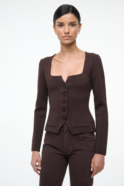 Rachela Top Earth | STAUD Top Pick
