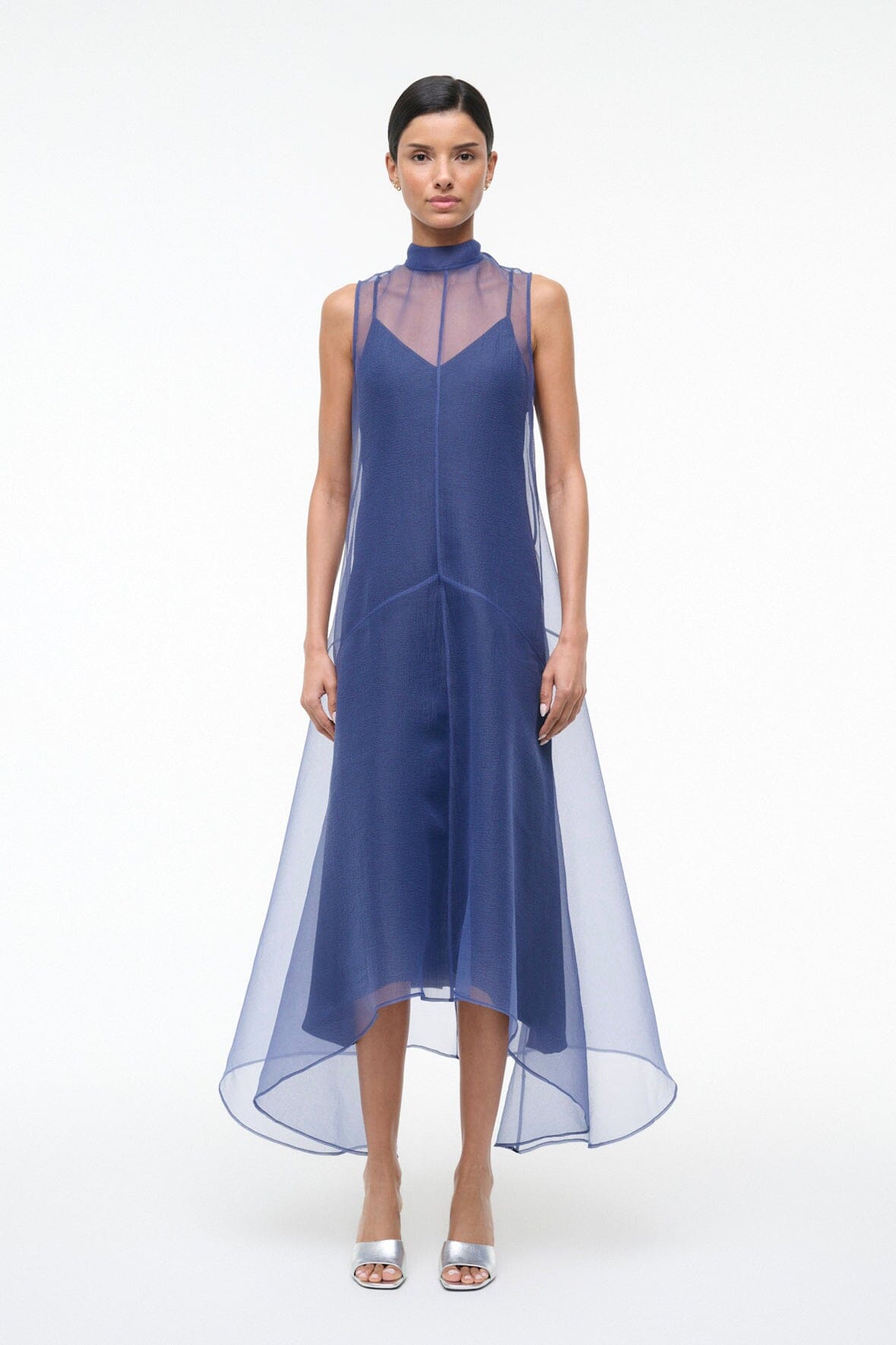 Auden Dress Navy | STAUD Exclusive