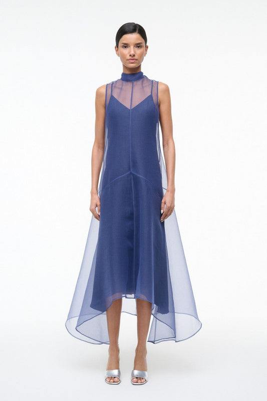 Auden Dress Navy | STAUD Exclusive