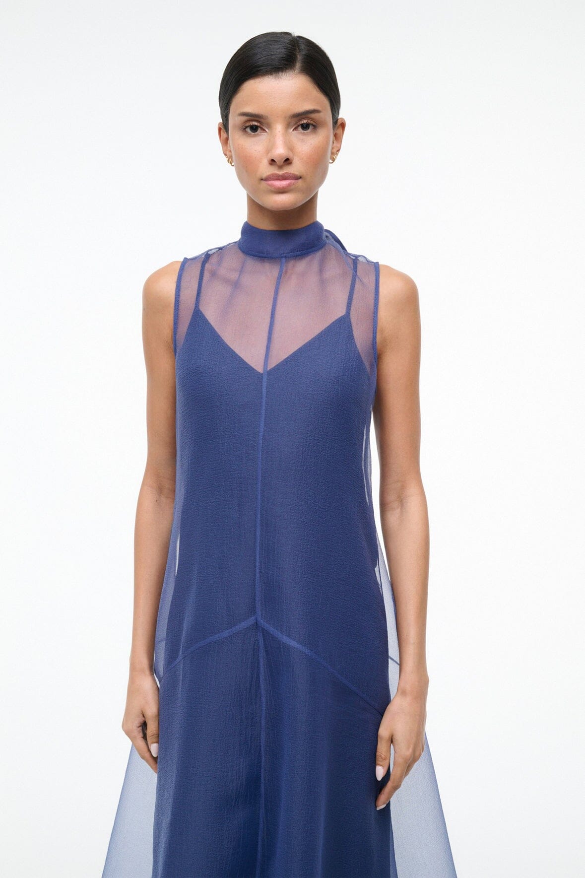 Auden Dress Navy | STAUD Exclusive
