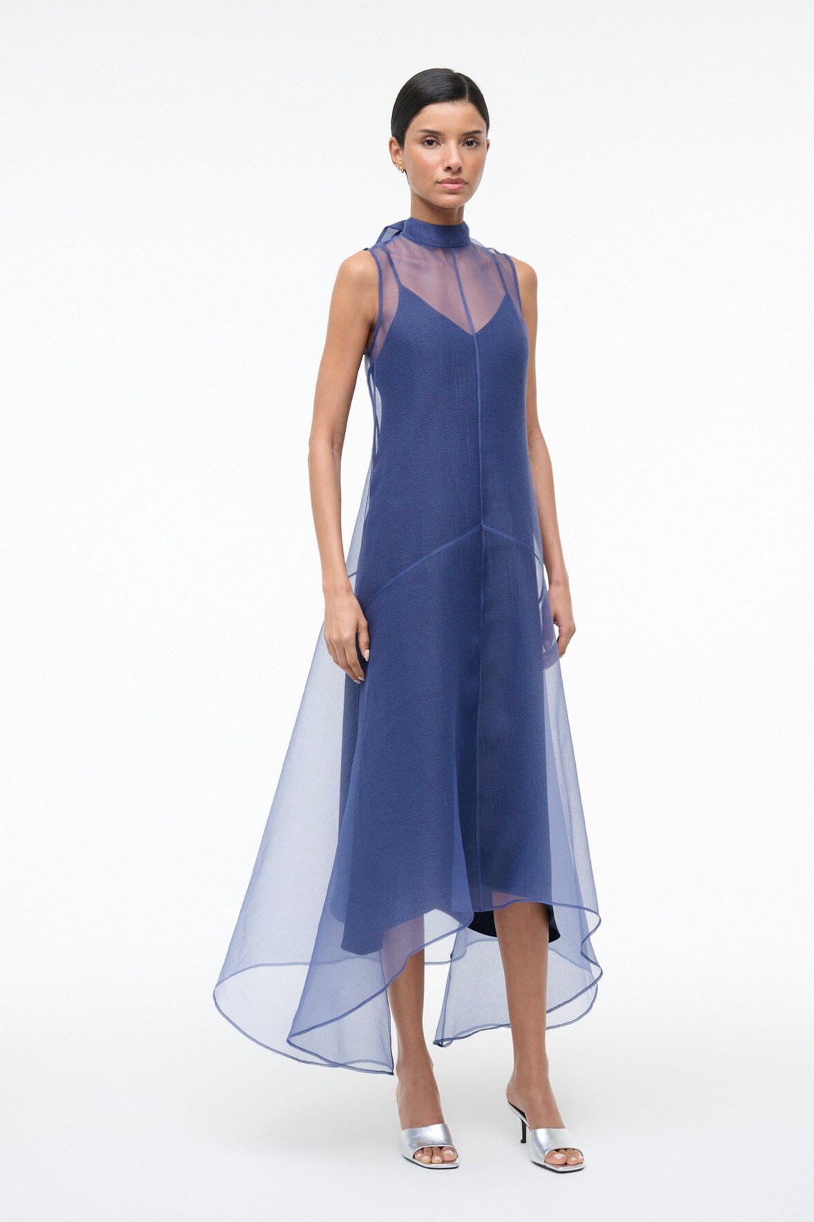 Auden Dress Navy | STAUD Exclusive