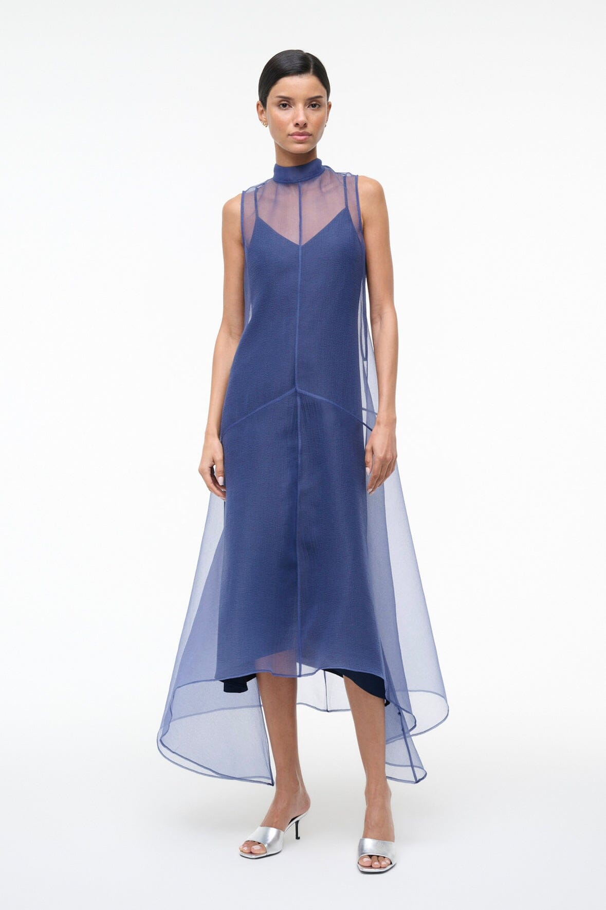 Auden Dress Navy | STAUD Exclusive