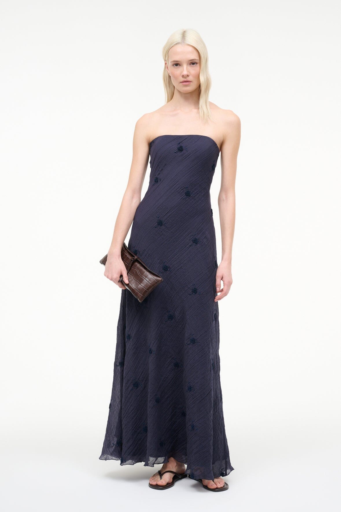 Cassie Dress Navy | STAUD Best Price