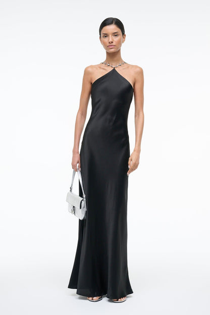 Cadence Dress Black 1 | STAUD Exclusive