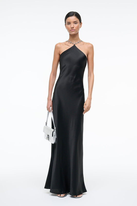 Cadence Dress Black 1 | STAUD Exclusive