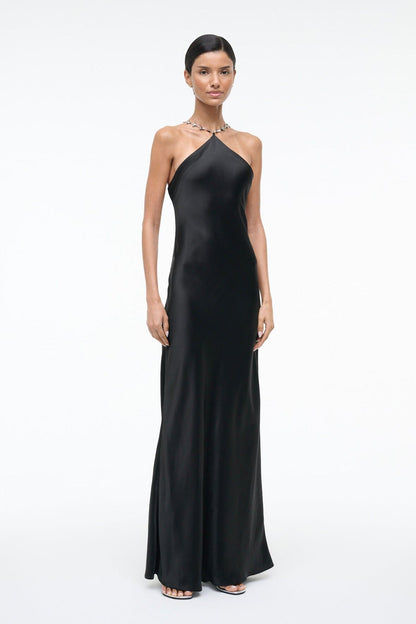 Cadence Dress Black 1 | STAUD Exclusive