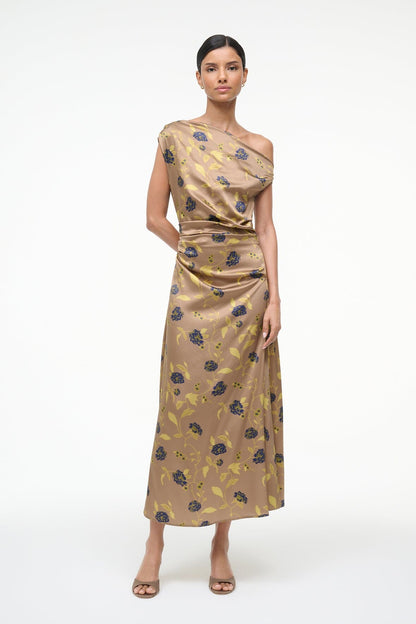 Phare Silk Dress Vintage Floral | STAUD Value
