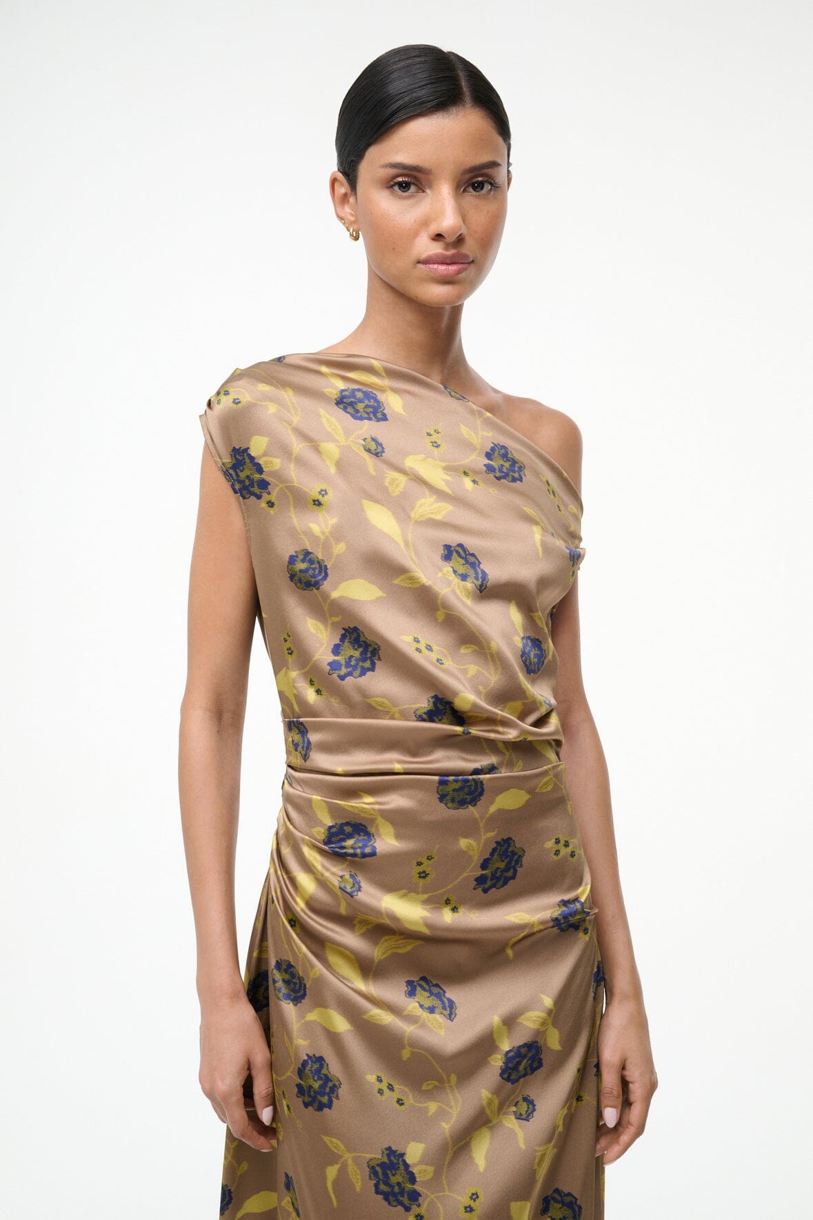 Phare Silk Dress Vintage Floral | STAUD Value