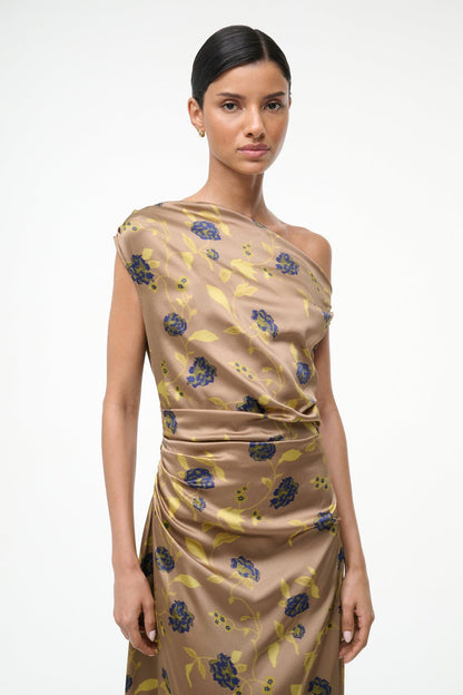 Phare Silk Dress Vintage Floral | STAUD Value