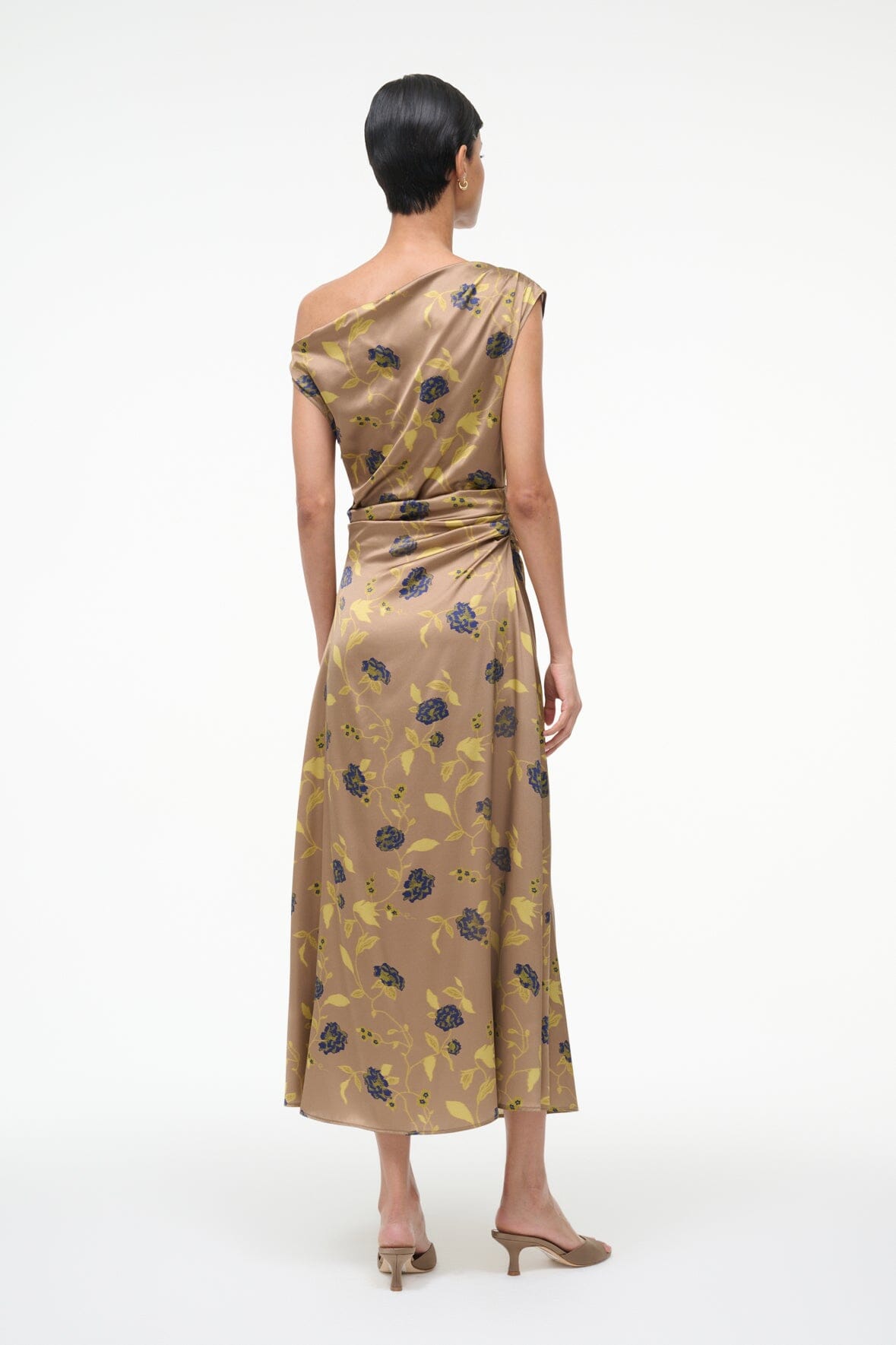 Phare Silk Dress Vintage Floral | STAUD Value
