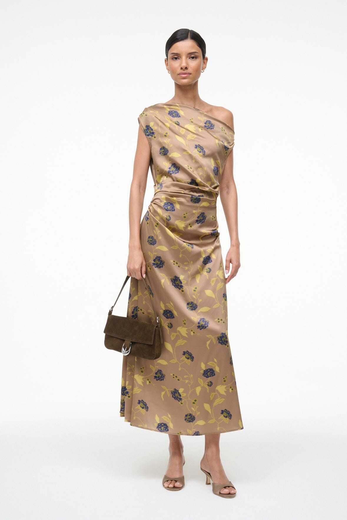 Phare Silk Dress Vintage Floral | STAUD Value