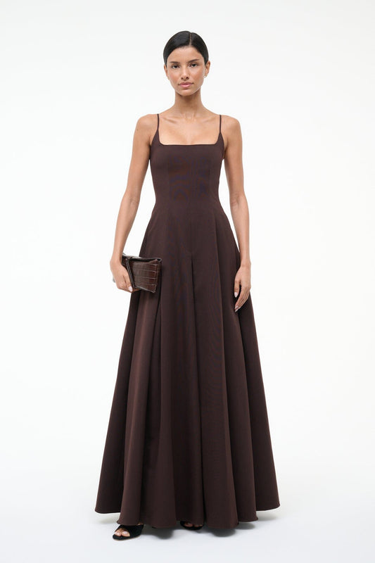 Joy Maxi Dress Earth | STAUD Value
