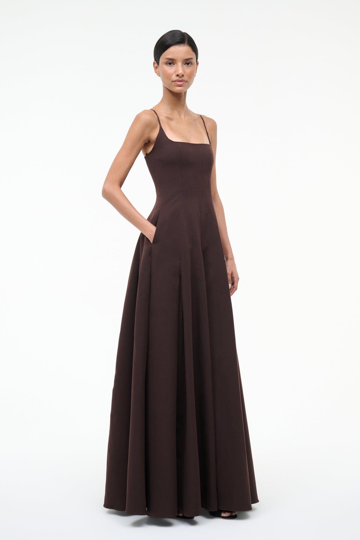 Joy Maxi Dress Earth | STAUD Value