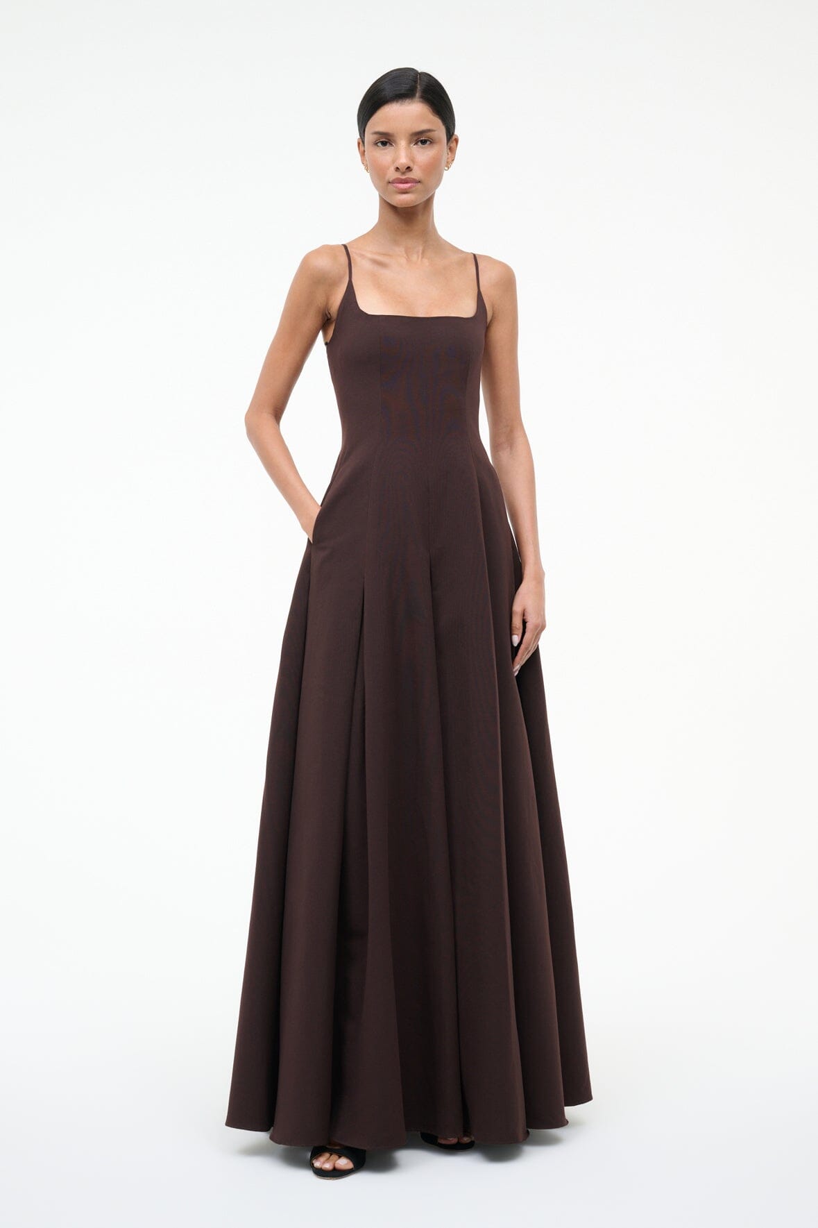 Joy Maxi Dress Earth | STAUD Value