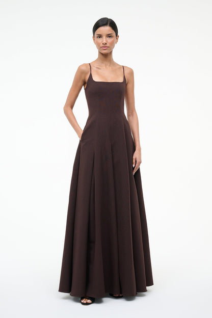 Joy Maxi Dress Earth | STAUD Value