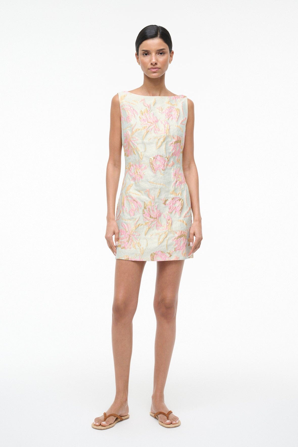 Mimi Dress Botanica Aloe | STAUD Recommended