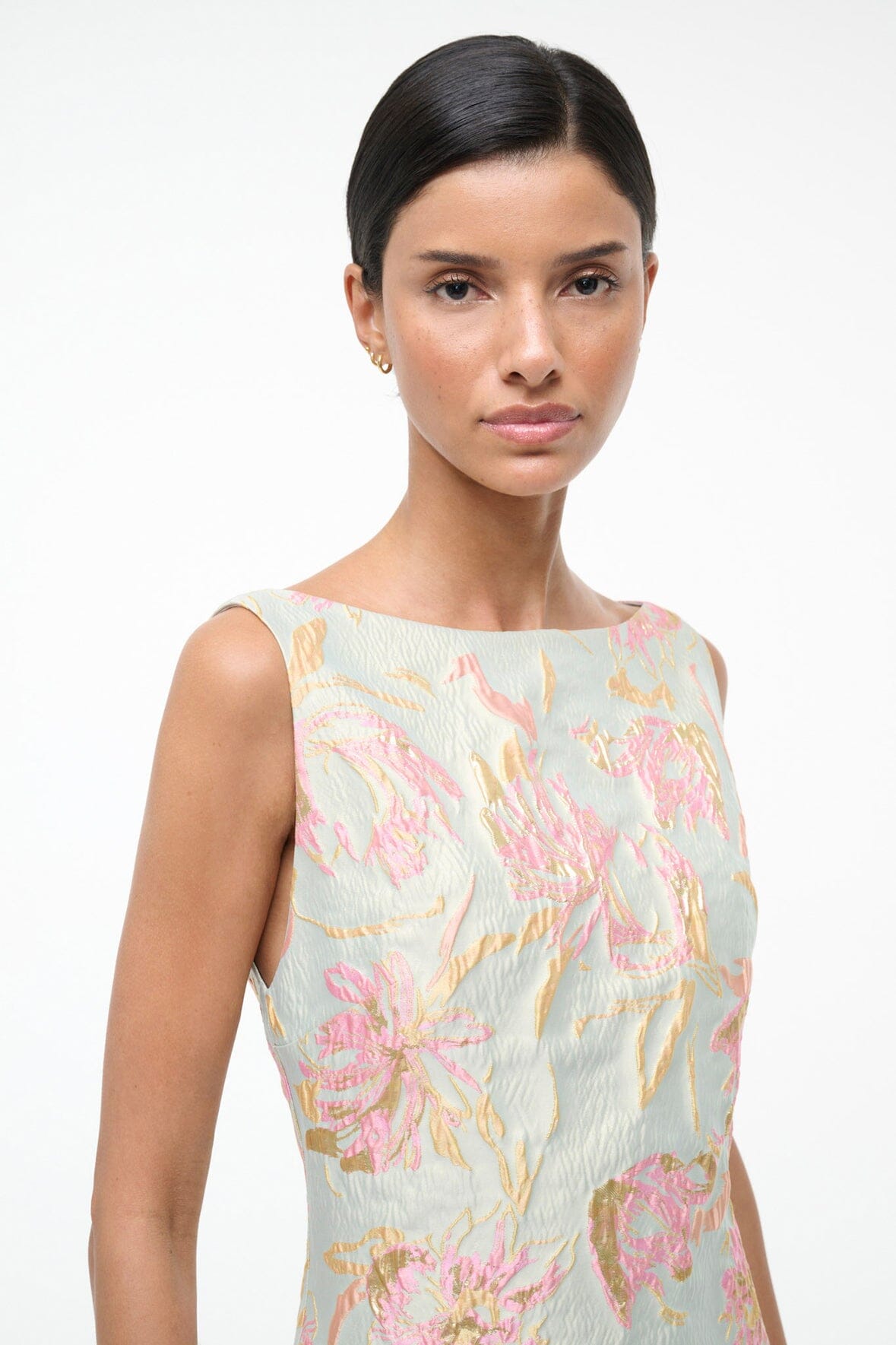 Mimi Dress Botanica Aloe | STAUD Recommended