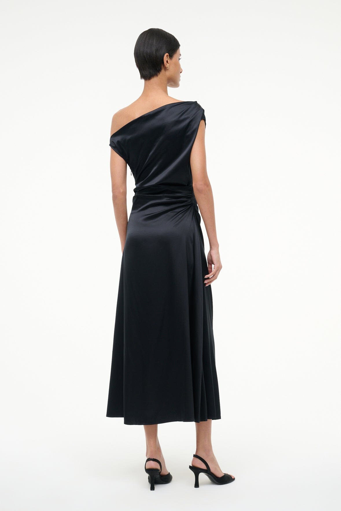 Phare Silk Dress Black | STAUD Trending