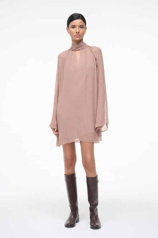 Esther Mini Dress Taupe | STAUD Exclusive
