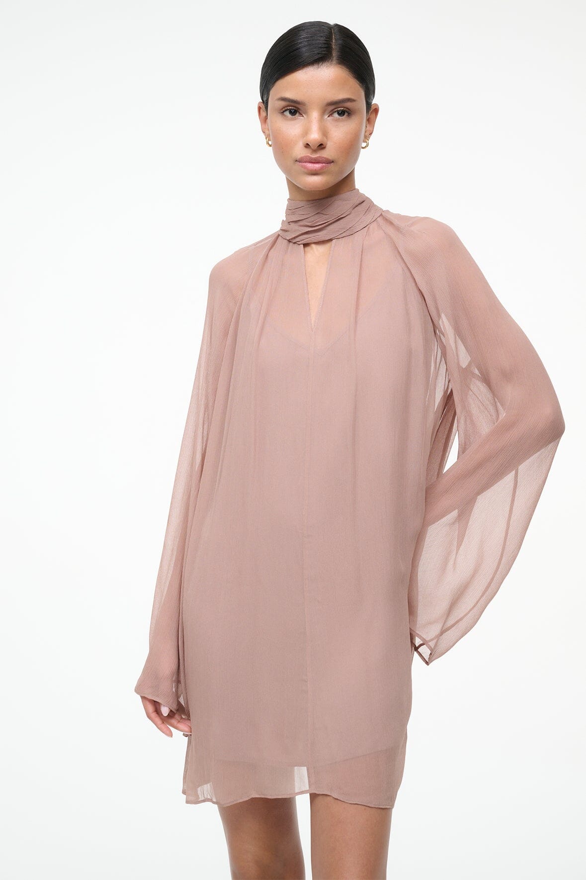Esther Mini Dress Taupe | STAUD Exclusive
