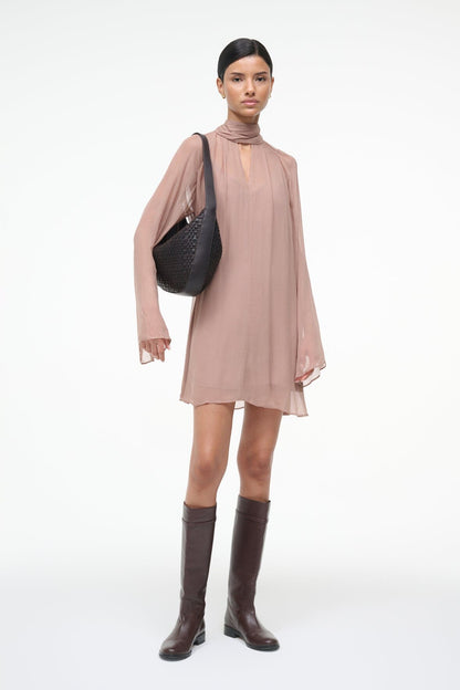 Esther Mini Dress Taupe | STAUD Exclusive