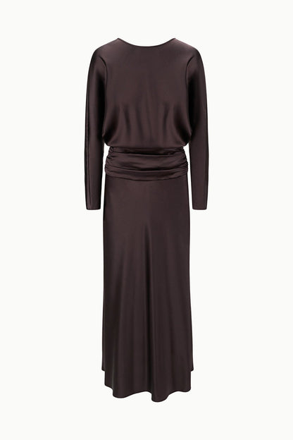 Freda Silk Dress Earth | STAUD Recommended