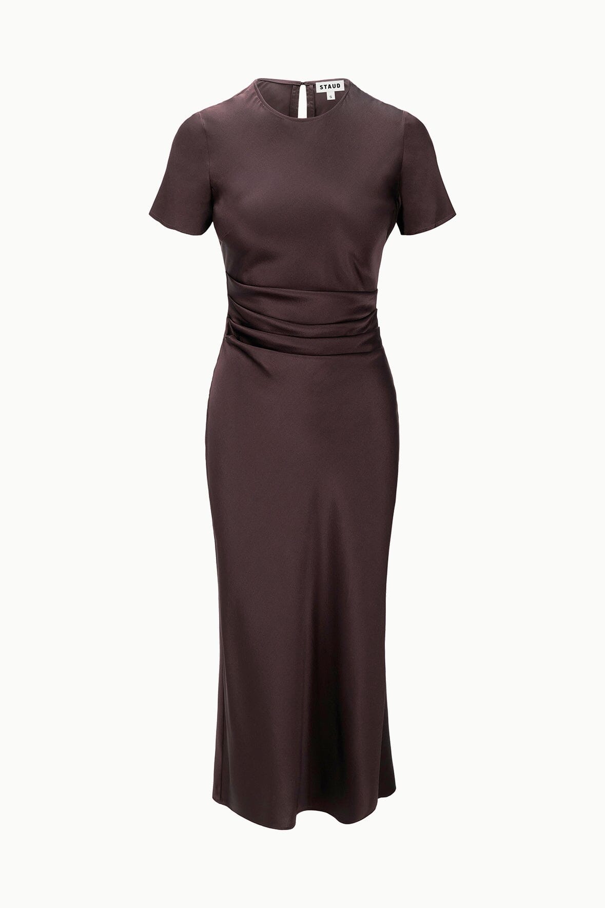 Marcel Silk Dress Earth | STAUD Great Value