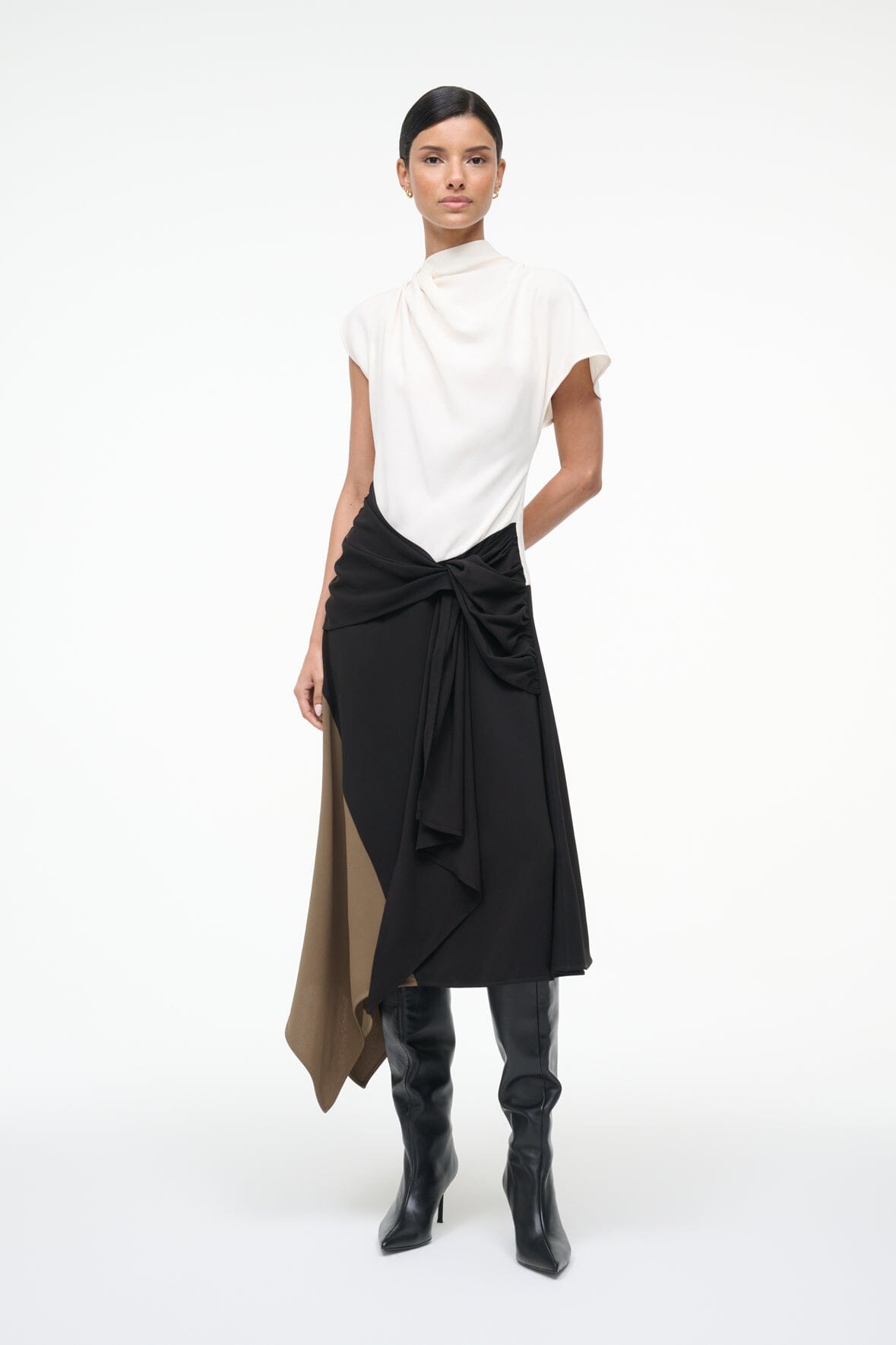 Davina Dress Black Multi | STAUD Deals