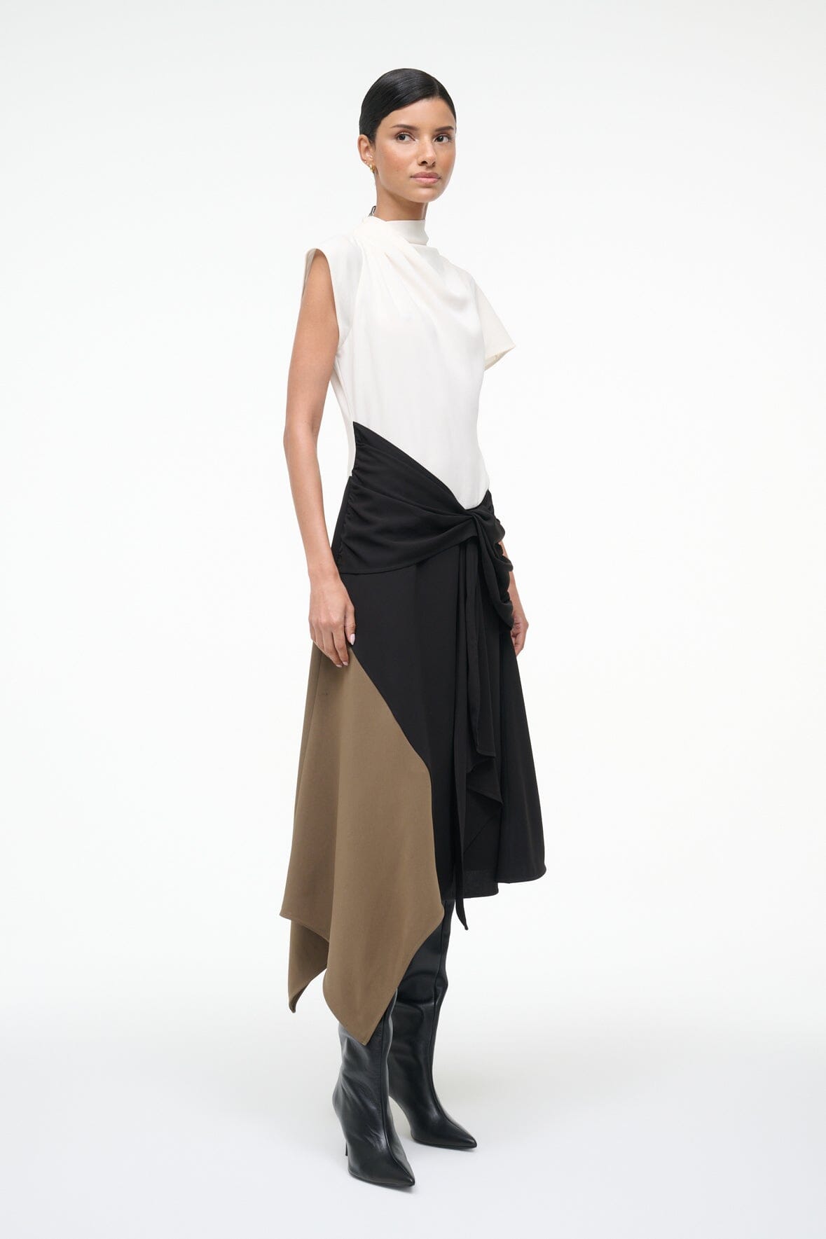 Davina Dress Black Multi | STAUD Deals