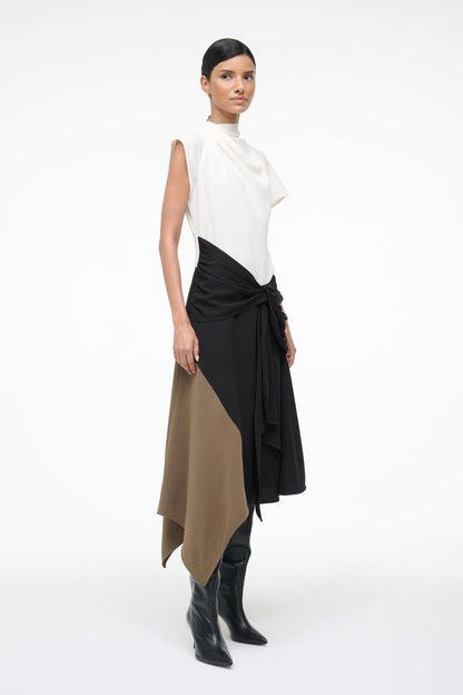 Davina Dress Black Multi | STAUD Deals