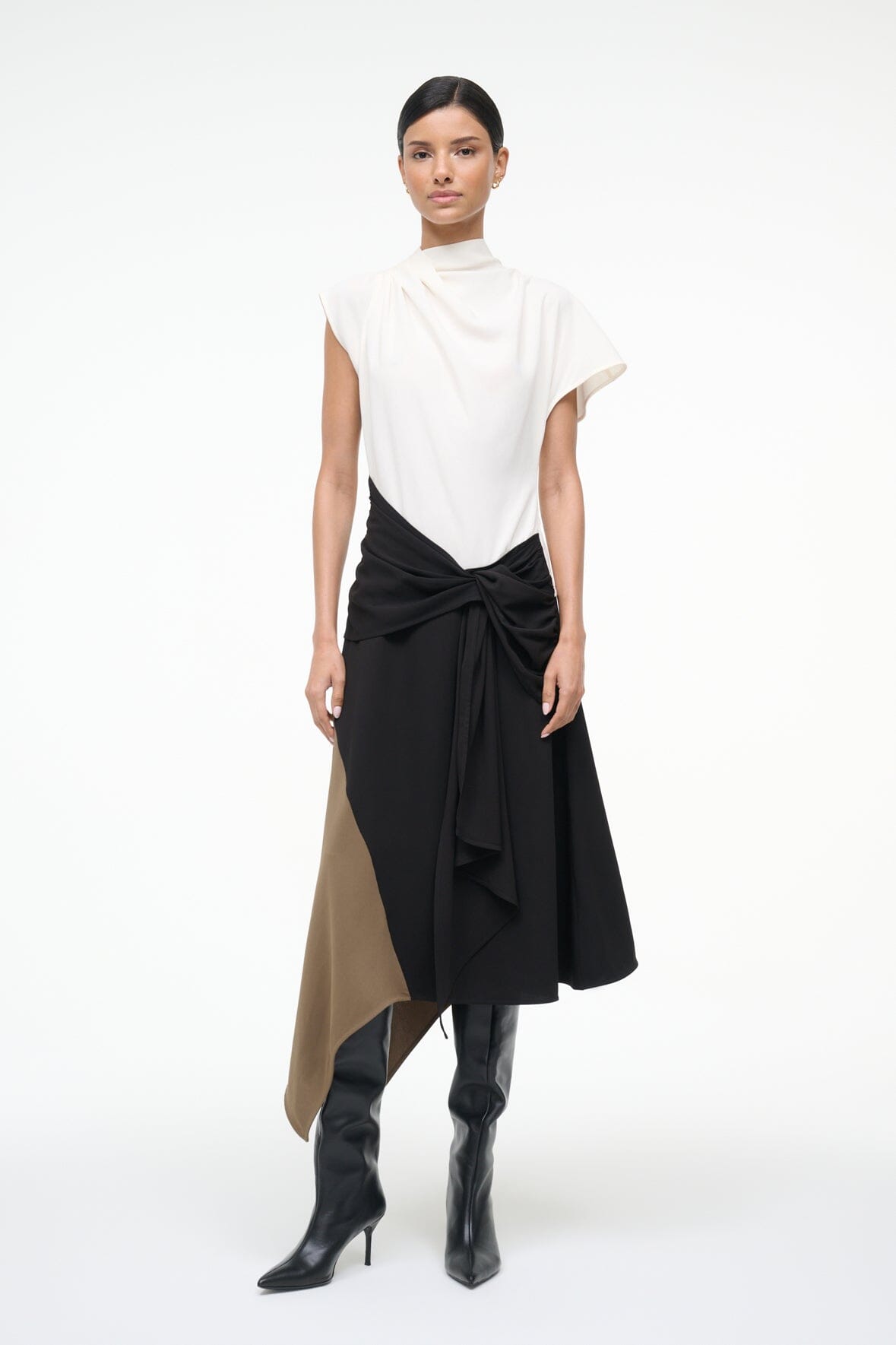 Davina Dress Black Multi | STAUD Deals