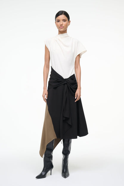 Davina Dress Black Multi | STAUD Deals