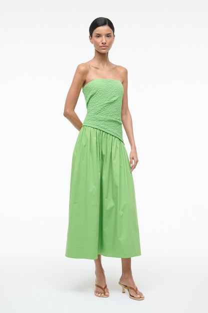Nia Dress Sprout | STAUD Recommended