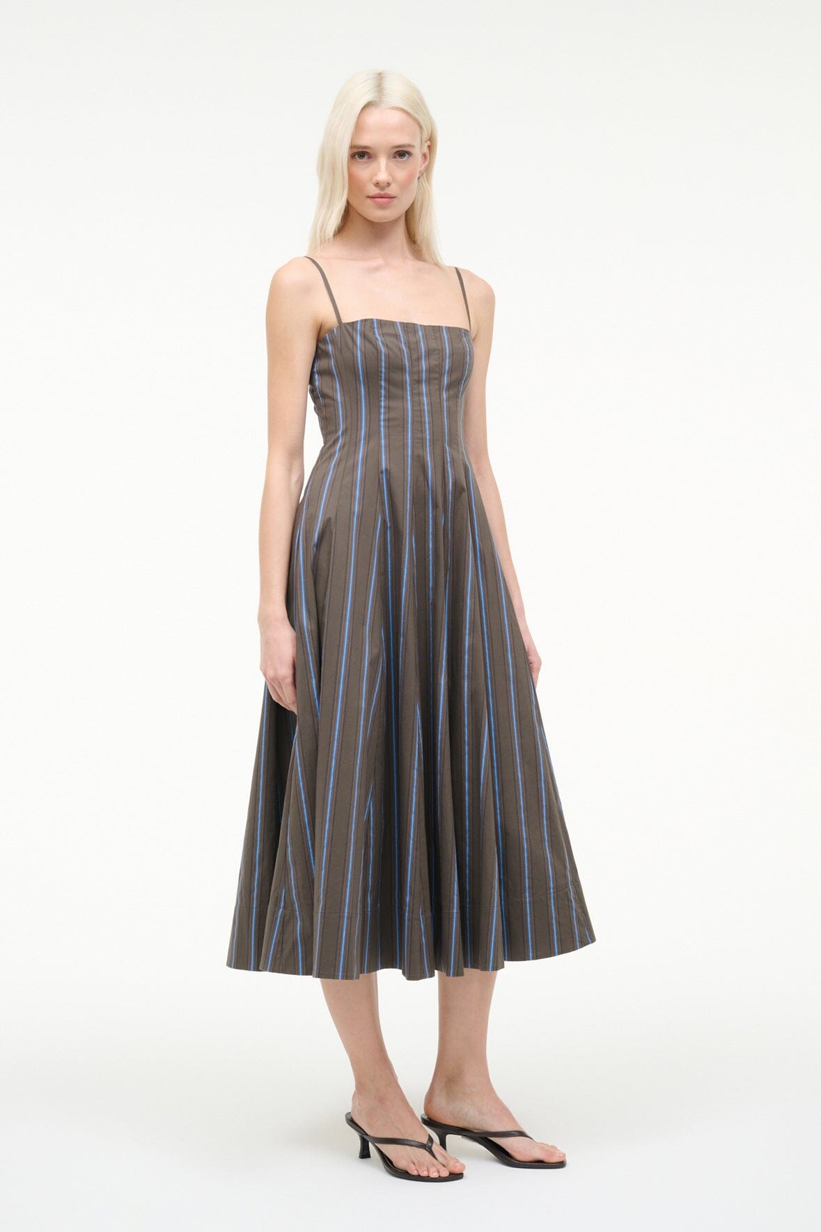 Wylie Dress Huntington Stripe | STAUD Value