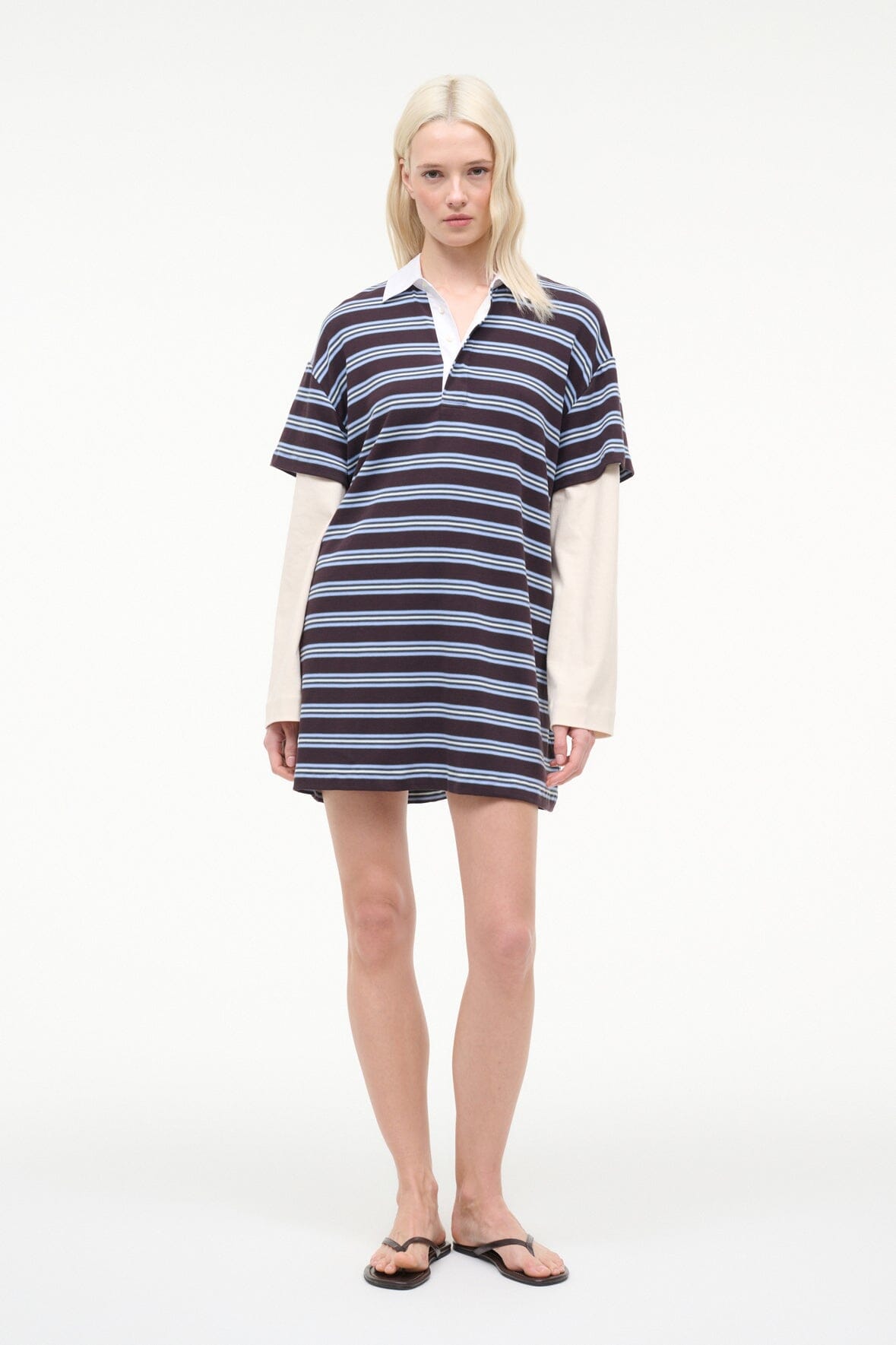 Ivar Dress Redondo Stripe | STAUD Trusted