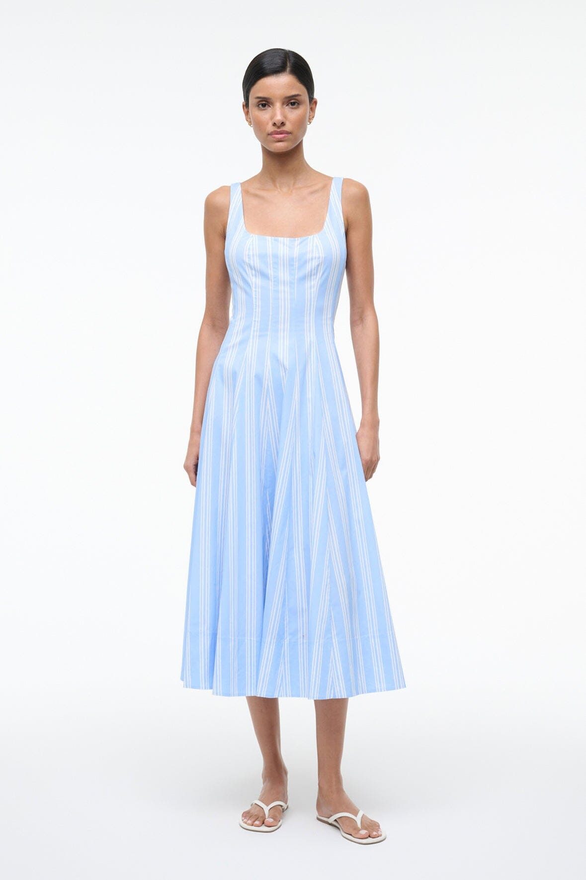 Wells Dress Ventura Stripe | STAUD Exclusive