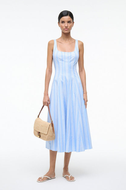 Wells Dress Ventura Stripe | STAUD Exclusive