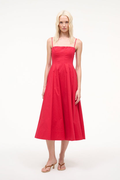 Wylie Dress Cherry | STAUD Best Seller