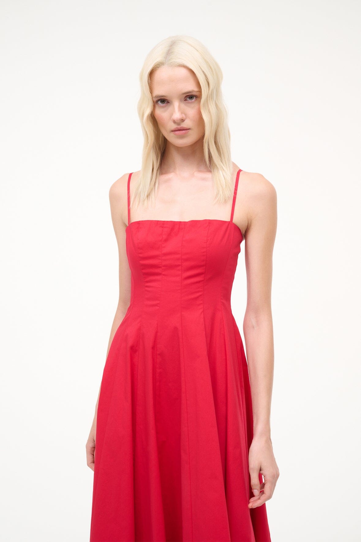Wylie Dress Cherry | STAUD Best Seller