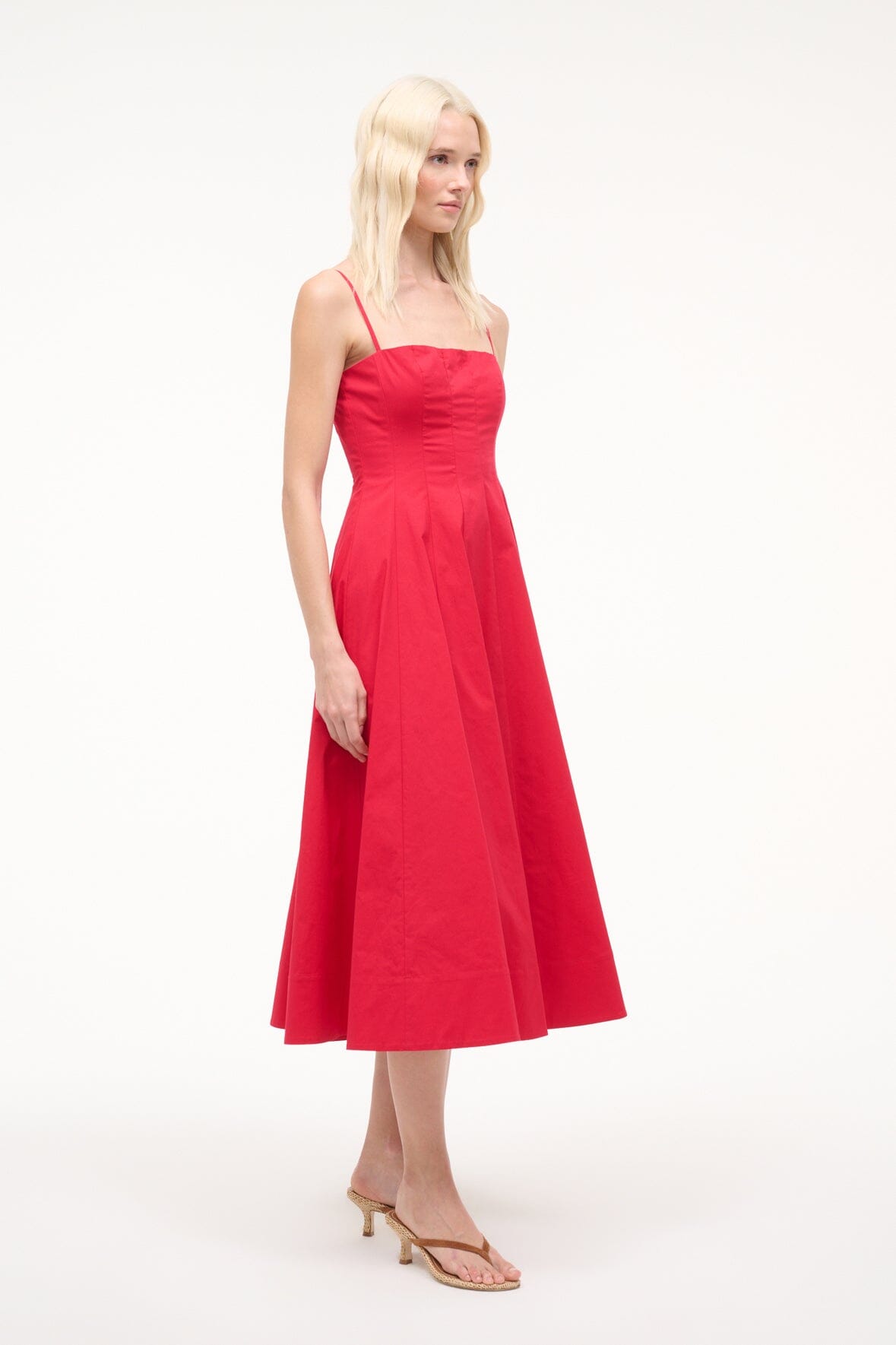 Wylie Dress Cherry | STAUD Best Seller