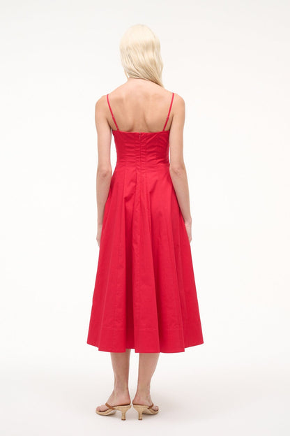 Wylie Dress Cherry | STAUD Best Seller